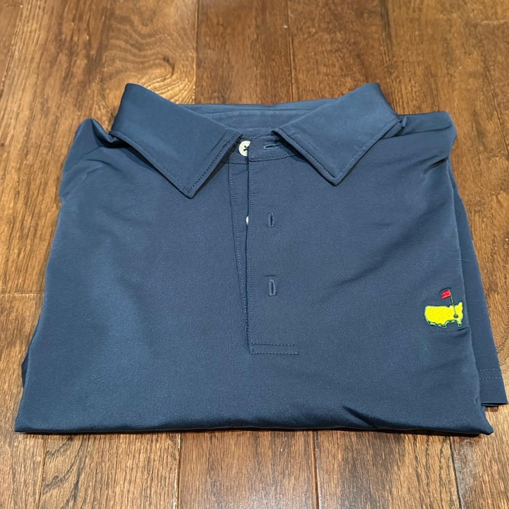 Navy Masters golf polo sz XL